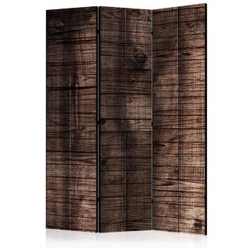 Paraván Dark Brown Boards Dekorhome 135x172 cm (3-dielny)