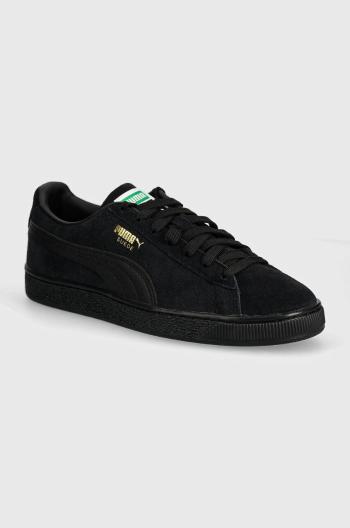 Semišové tenisky Puma Suede Classic čierna farba, 399781