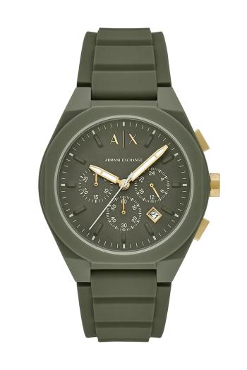 Hodinky Armani Exchange pánske, zelená farba, AX4169