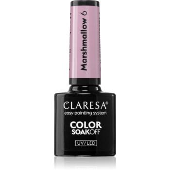 Claresa SoakOff UV/LED Color Marshmallow gélový lak na nechty odtieň 6 5 g