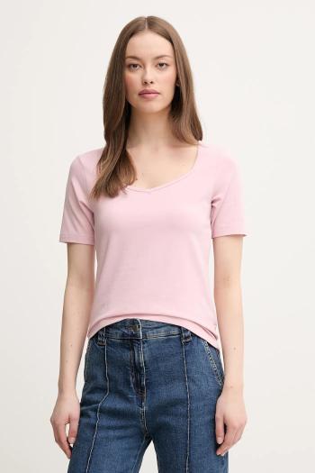 Tričko United Colors of Benetton dámske, ružová farba, 3FJHD401P