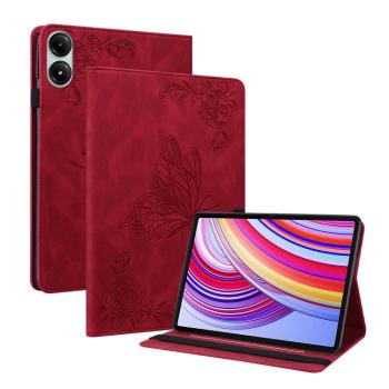 ART BUTTERFLY Zaklápacie puzdro pre Xiaomi Redmi Pad Pro / Pad Pro 5G červené