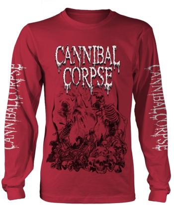 Cannibal Corpse Tričko Pile Of Skulls 2018 Red XL