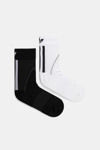 Ponožky adidas Originals Tecky Crew S 2-pak biela farba, JX5215