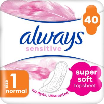 Egészségügyi betét ALWAYS Sensitive Ultra Normal Plus 40 db