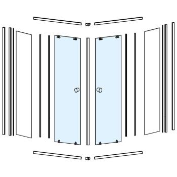 AQUALINE - Sklo pre HLF808Y, pohyblivá časť NDHLF808Y-2