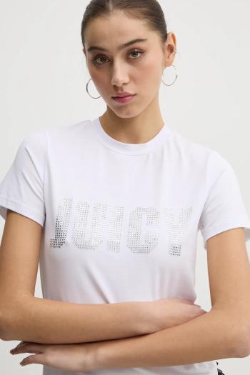 Tričko Juicy Couture dámska, biela farba, JCBCT125865