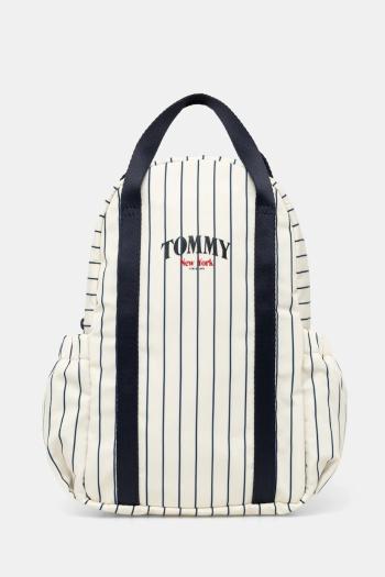 Detský ruksak Tommy Hilfiger béžová farba, malý, vzorovaný, AU0AU01946