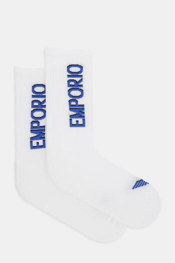 Ponožky Emporio Armani Underwear 2-pak biela farba, EM000543 AF12299