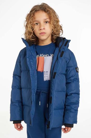 Bunda Calvin Klein Jeans tmavomodrá farba