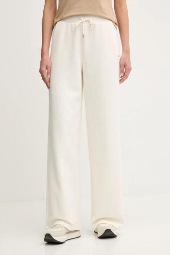 Tepláky Guess PEONY béžová farba, jednofarebné, V5YB19 KBSL2