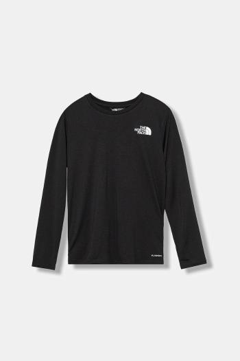 Detské tričko s dlhým rukávom The North Face TEEN 24/7 LS TEE čierna farba, s potlačou, NF0A8EB8JK31