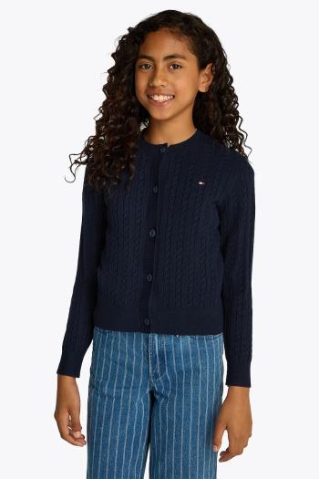 Detský sveter Tommy Hilfiger tmavomodrá farba, KG0KG08282