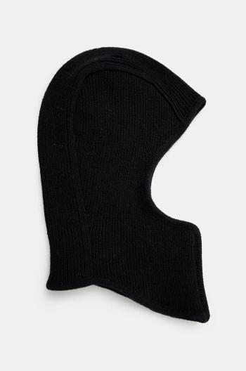 Vlnená kukla AMBUSH Rib Knit Balaclava čierna farba, BMLC002F24KNI0011000