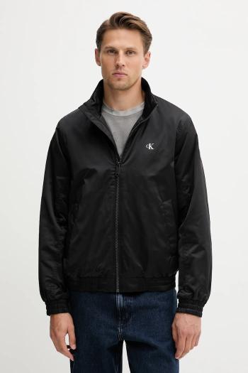 Bunda Calvin Klein Jeans čierna farba, prechodná, LV04RC516G