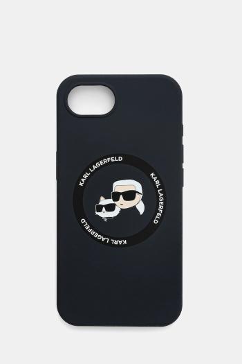 Puzdro na mobil Karl Lagerfeld iPhone 16e čierna farba, KLHMPSE4SKCHTCK