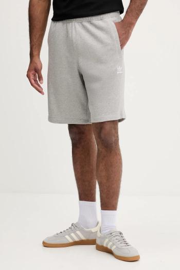 Bavlnené šortky adidas Originals Essentials šedá farba, melanžová, JW8624