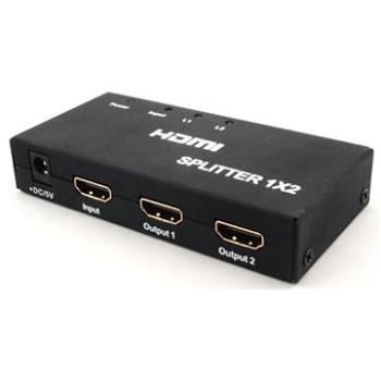 PremiumCord externý HDMI Splitter, 2x port HDMI 1,4 čierny (KHSPLIT2B)