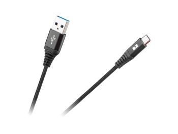 Kábel REBEL RB-6001-200-B USB/USB-C 2m Black