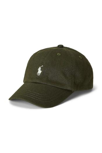 Detská bavlnená šiltovka Polo Ralph Lauren zelená farba, jednofarebná, 322785653063