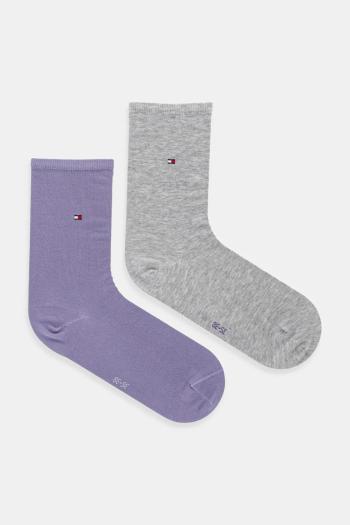 Ponožky Tommy Hilfiger 2-pak čierna farba, 371221