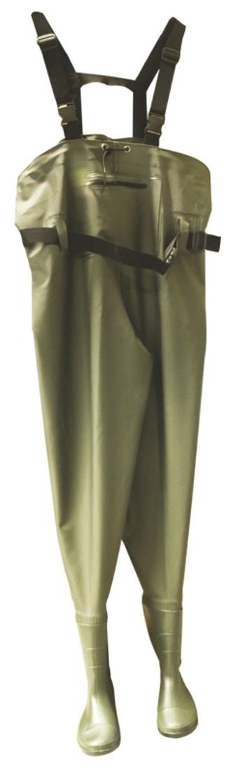 Mistrall brodiace nohavice pvc zelené - 46