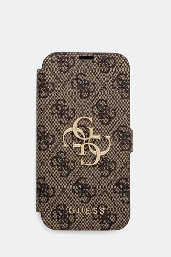 Puzdro na mobil Guess iPhone 15 Pro 6.1" hnedá farba, GUBKP15L4GMGBR
