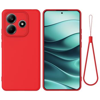 RUBBER Ochranný obal pre Xiaomi Redmi Note 14 5G červený