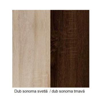 ArtCross Komoda MAMBA MAM 01 Farba: Dub sonoma svetlá / dub sonoma tmavá