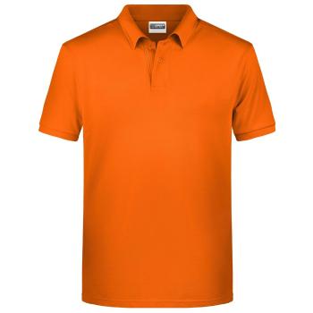 James & Nicholson Pánska polokošeľa z biobavlny 8010 - Oranžová | XL