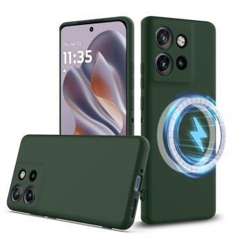 RUBBER MAGSAFE Silikónový kryt pre Motorola Edge 50 Neo / ThinkPhone 25 DARK GREEN