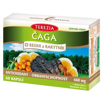 TEREZIA Čaga+reishi a rakytník 60 kapsúl