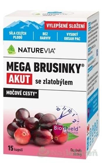 SWISS NATUREVIA MEGA BRUSNICE AKUT SO ZLATOBYĽOU na močové cesty 15 kapsúl