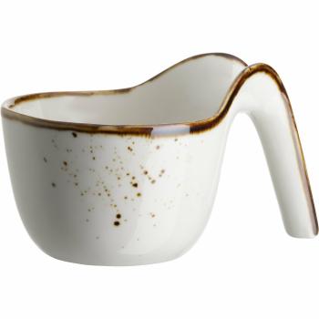 Mäser Gurmánska miska Pintar White hnedé bodky 9 x 5,5 cm, S