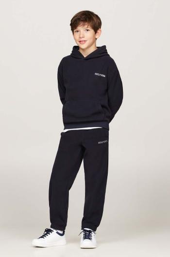 Detské tepláky Tommy Hilfiger U POLAR FLEECE tmavomodrá farba, jednofarebné, KS0KS00583