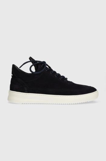 Semišové tenisky Filling Pieces Low Top Suede Organic tmavomodrá farba, 10122791658