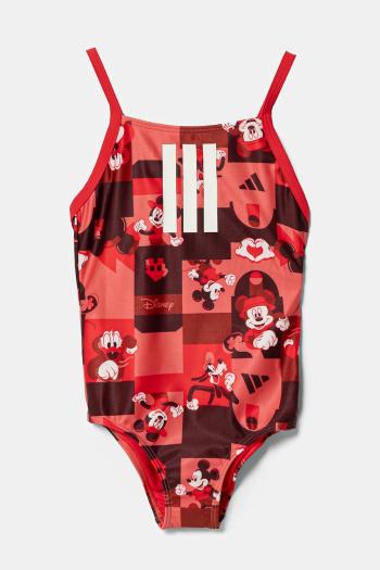 Jednodielne detské plavky adidas Performance AD DY MICK x Disney červená farba, JF8435