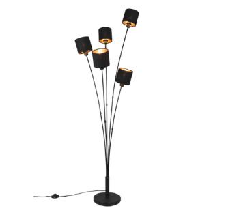 Stojaca lampa Reality Tommy čierna R46335979