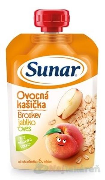 Sunar Ovocná kašička broskyňa jablko ovos 120 g