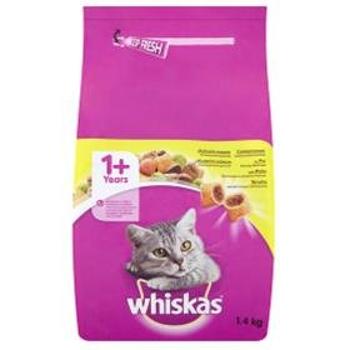 WHISKAS Adult cat granule pre mačky s kuracím mäsom 1,4kg