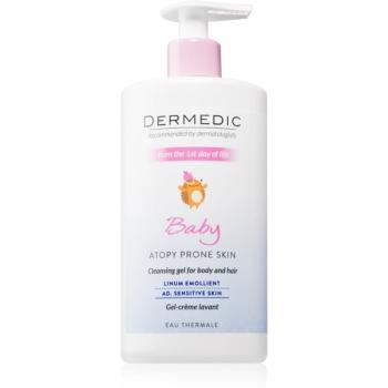 Dermedic Baby Linum Emolient krémový sprchový gél pre deti od narodenia 500 ml