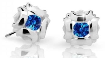 Cutie Jewellery Slušivé detské náušnice z bieleho zlata C2216-30-X-2 modrá