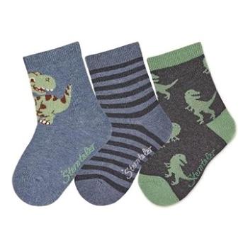 Sterntaler zimné 3 páry, chlapčenské dinosaury tmavomodré 8422120, 18 (4055579324954)