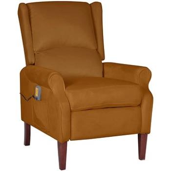 Shumee polohovacie hnedé zamat, 329298