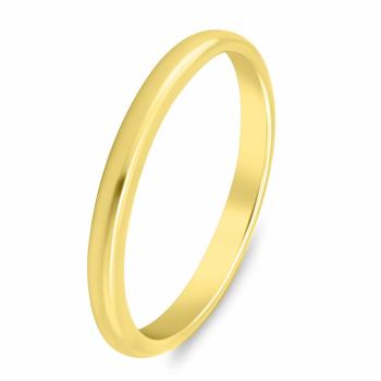 Brilio Silver Minimalistický pozlátený snubný prsteň RI149Y 60 mm