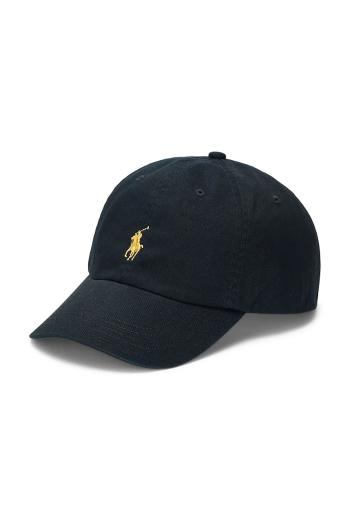Bavlnená šiltovka Polo Ralph Lauren čierna farba, jednofarebná, 710903105