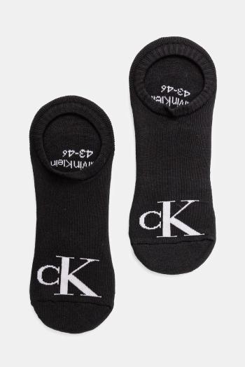 Ponožky Calvin Klein Jeans 2-pak pánske, čierna farba, 701228809