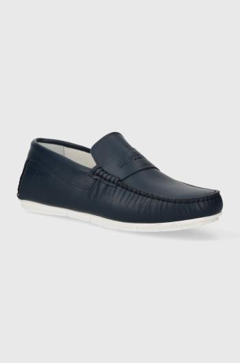 Kožené mokasíny U.S. Polo Assn. RIVER pánske, tmavomodrá farba, RIVER003M 4L1