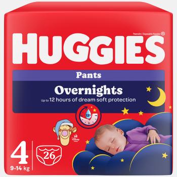 HUGGIES Detské plienky Overnights Pants 4 veľkosť 9-14 kg 26 kusov