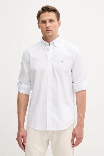 Bavlnená košeľa Tommy Hilfiger biela farba, regular, s golierom button-down, MW0MW39437